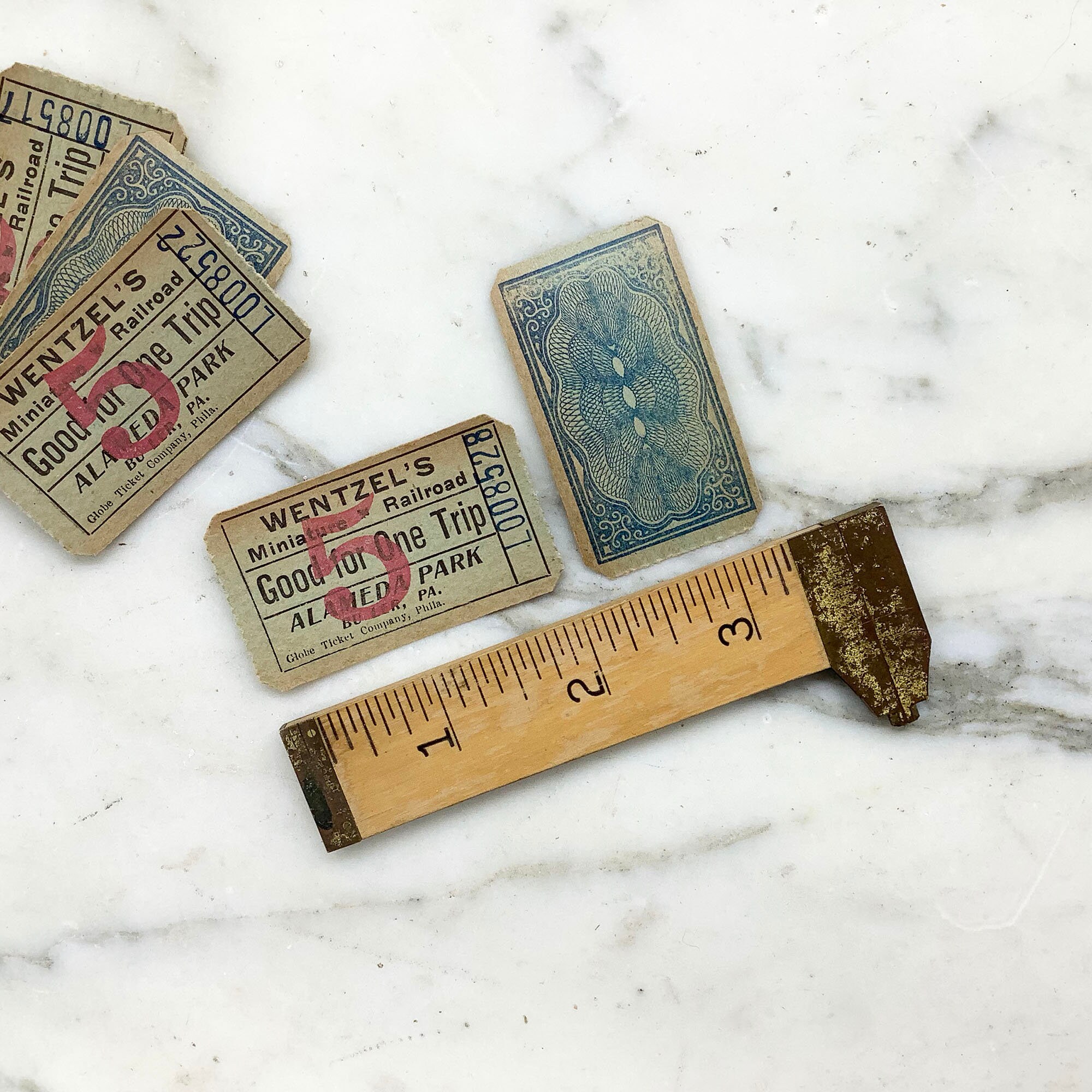 Antique Amusement Train Ride Tickets 1910s | Wentzel's Miniature ...
