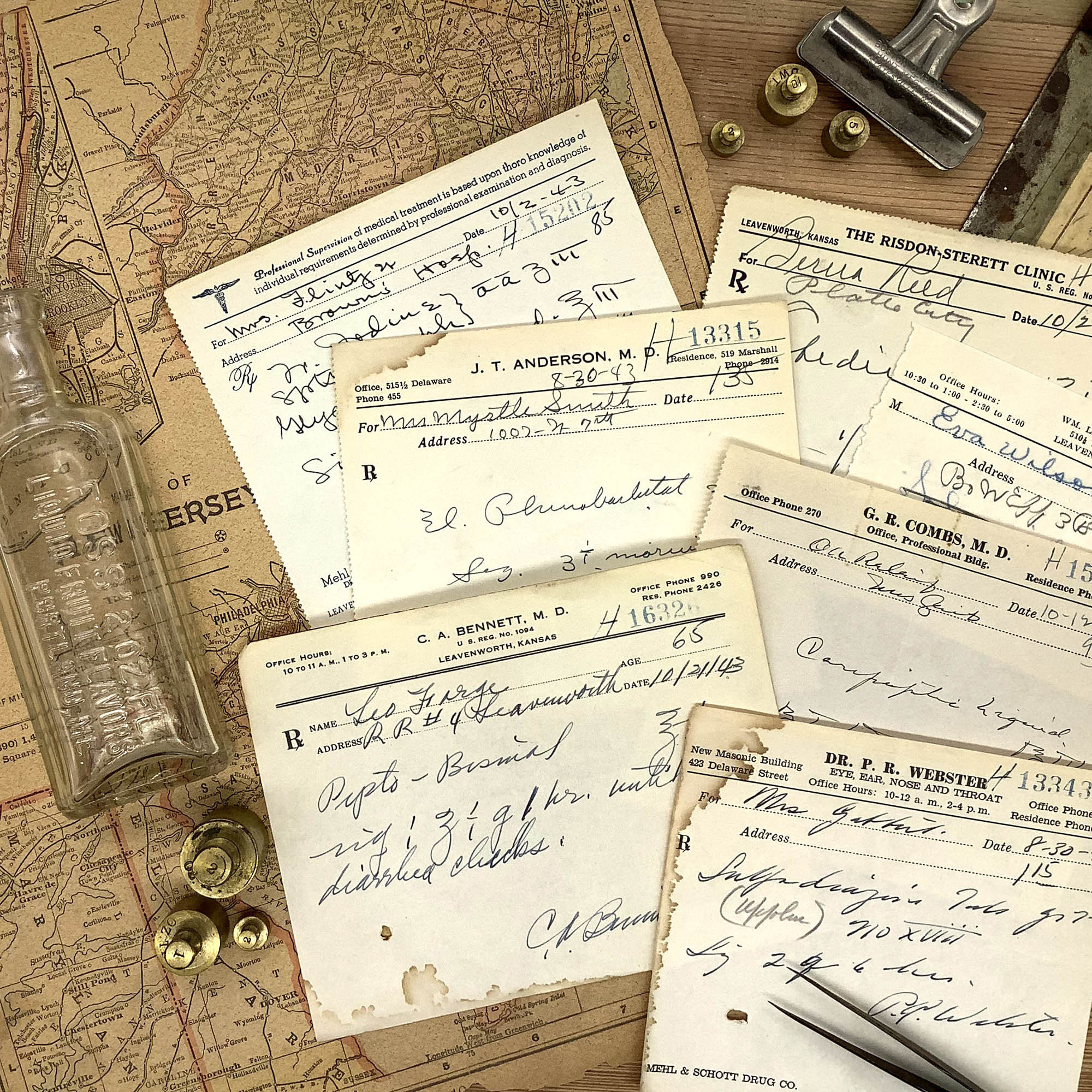 Vintage Pharmacy Prescriptions Set of 10 Handwritten Medical ...