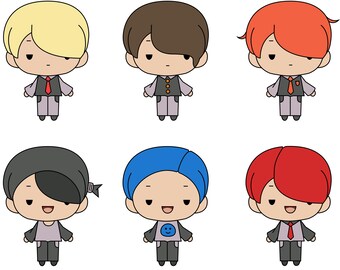 cute chibi emoji etsy