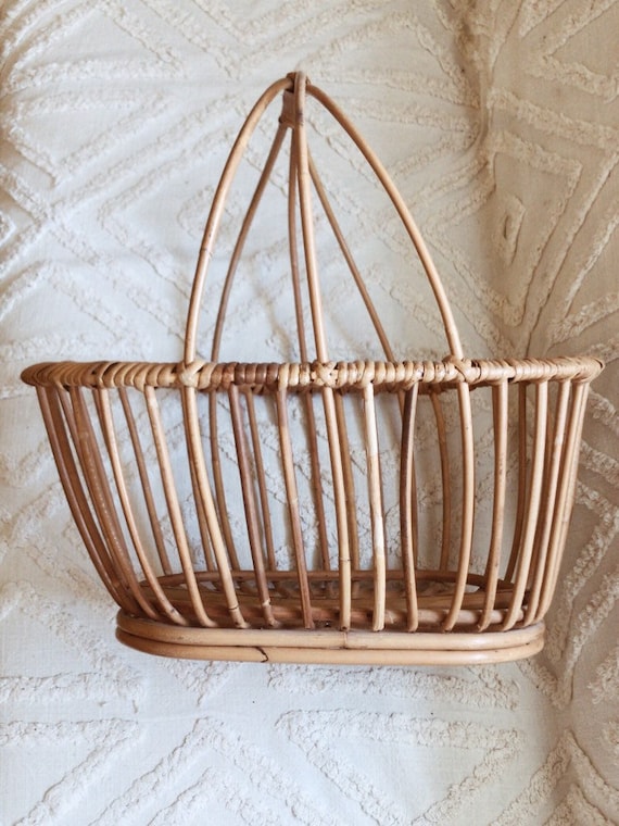 vintage cane bassinet