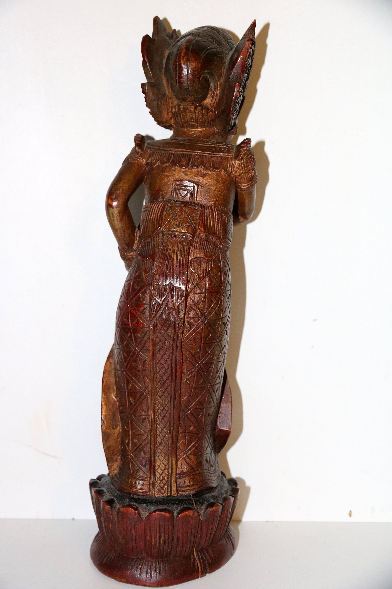 Wooden Indonésian Sculpture Etsy