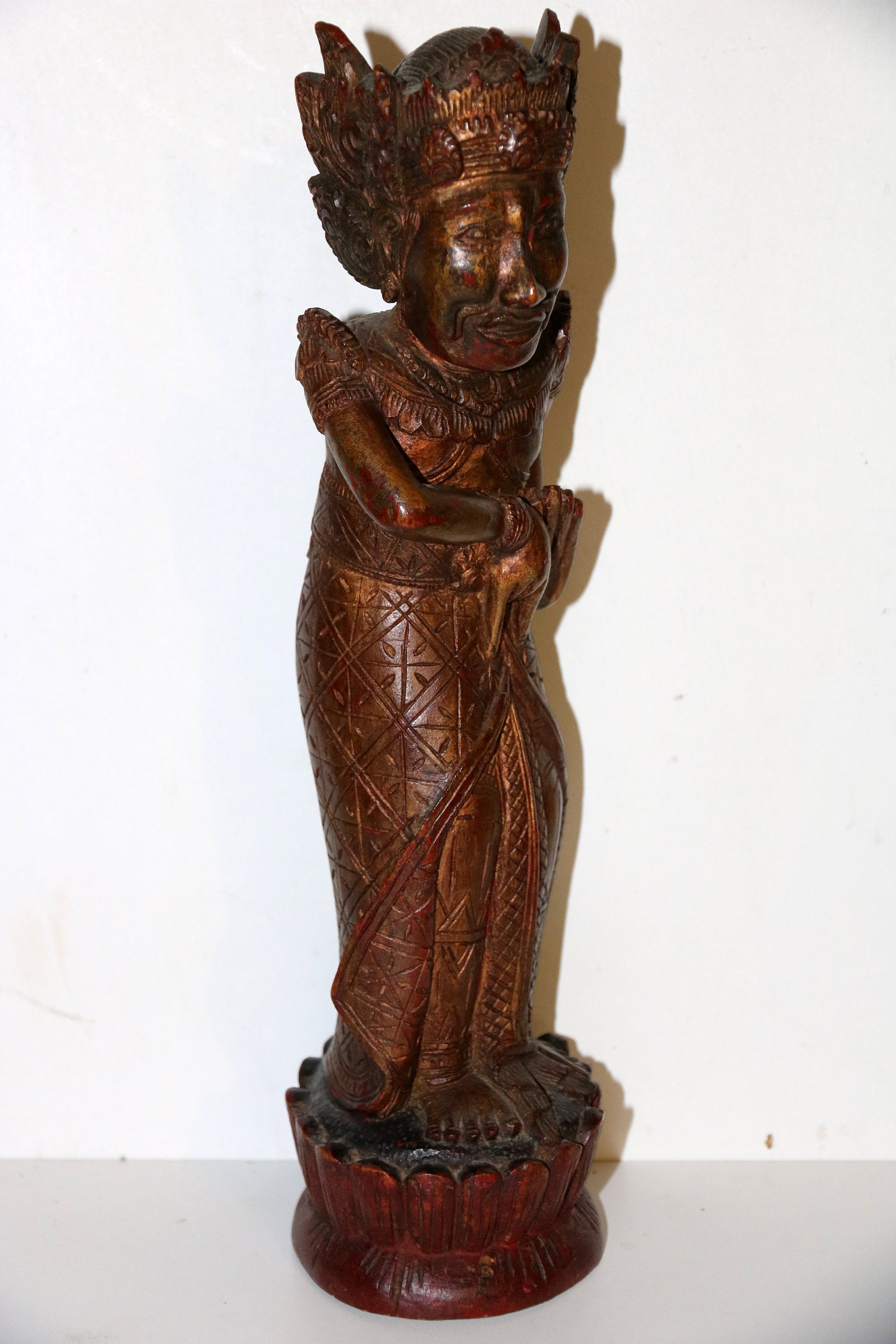 Wooden Indonésian Sculpture Etsy