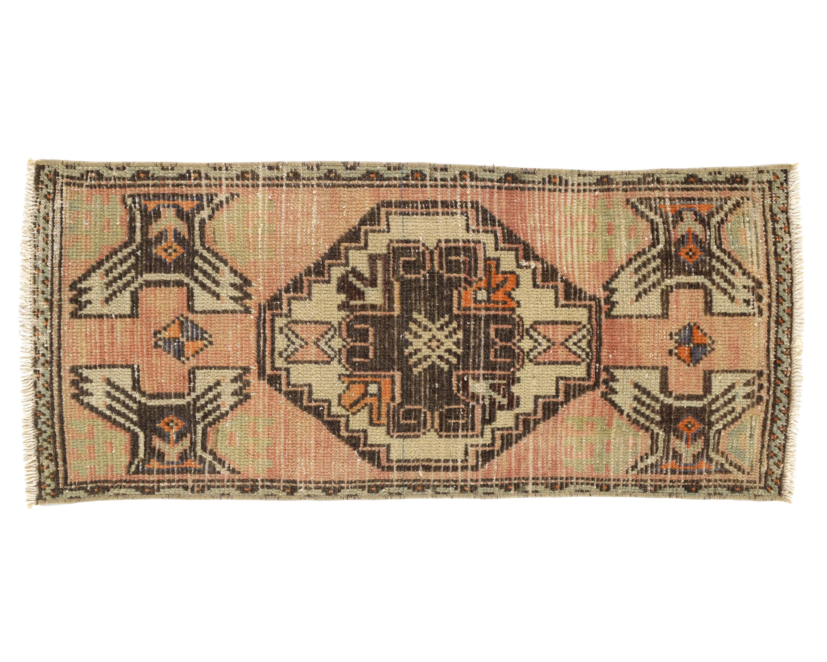 small vintage turkish oushak oriental bohemian boho persian moroccan boho tribal rug 2 x 3 rug area accent runner kitchen bathroom rug 2x3
