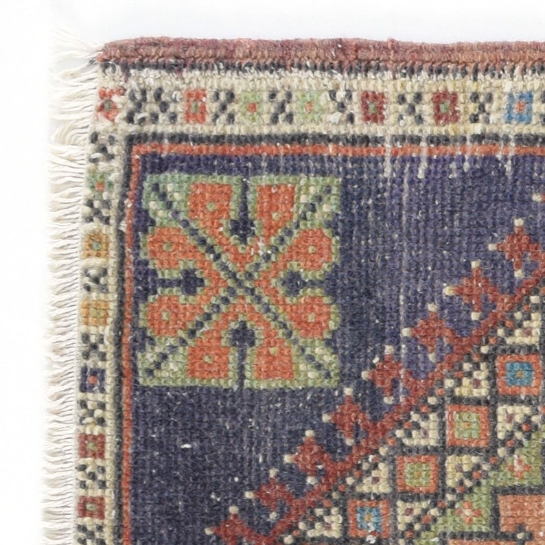 small vintage turkish oushak oriental bohemian boho persian moroccan boho tribal rug 2 x 3 rug area accent runner kitchen bathroom rug 2x3