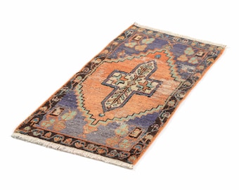 small vintage turkish oushak oriental bohemian boho persian moroccan boho tribal rug 2 x 3 rug area accent runner kitchen bathroom rug 2x3