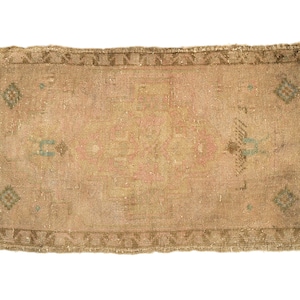 petit vintage turc oushak oriental boho boho persan boho marocain tapis tribal 2 x 2 tapis entrée porte tapis cuisine salle de bain tapis 2 x 2
