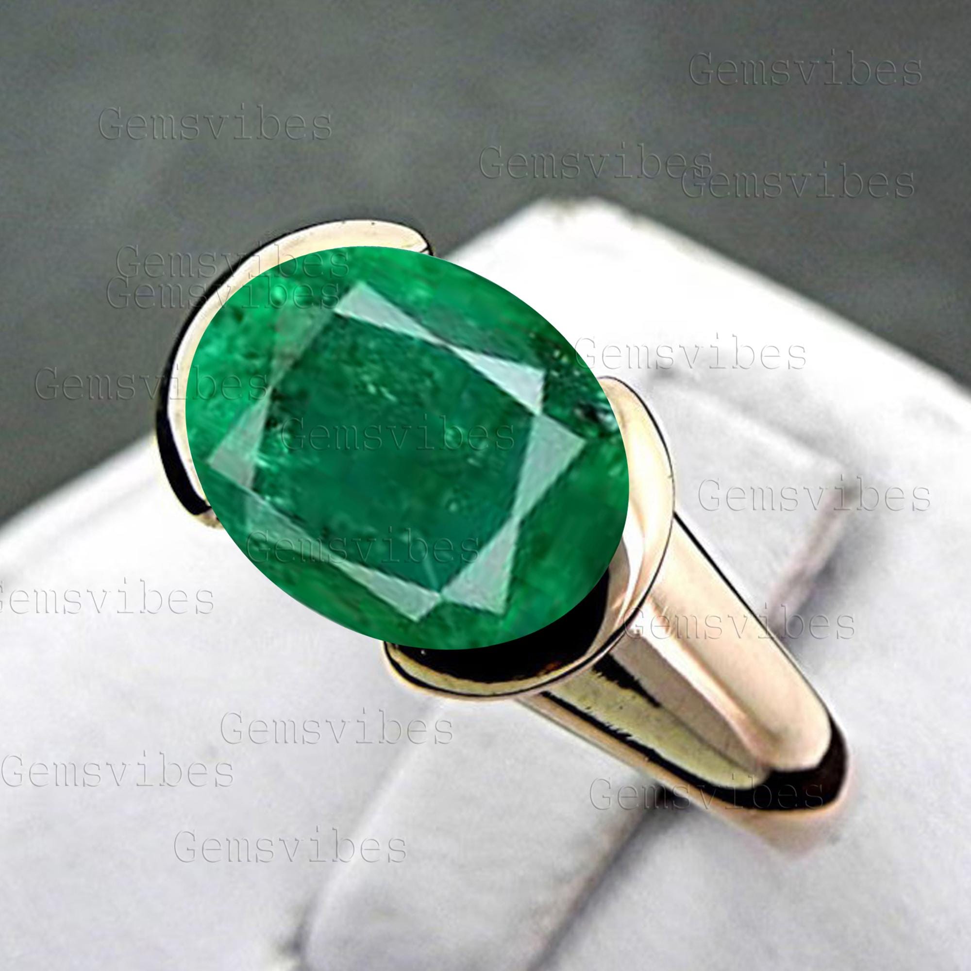 Oval Cut Emerald Ring S925 Sterling Silver Ring For Women Everyday Jewelry Gift For Her Handmade Ring May Birthstone Gemstone Emerald Ring