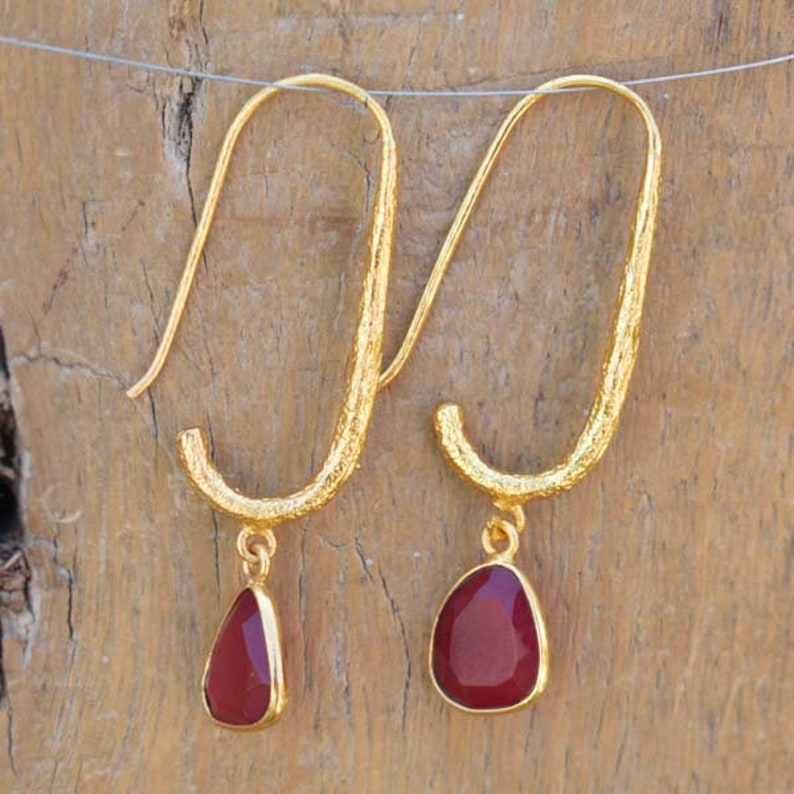Beautiful Red Onyx Earrings,Onyx Earrings,Mother/'s Day Earrings,Green Onyx Faceted Earrings,Perfect Gift for Girls,Handmade Jewelry Earrings