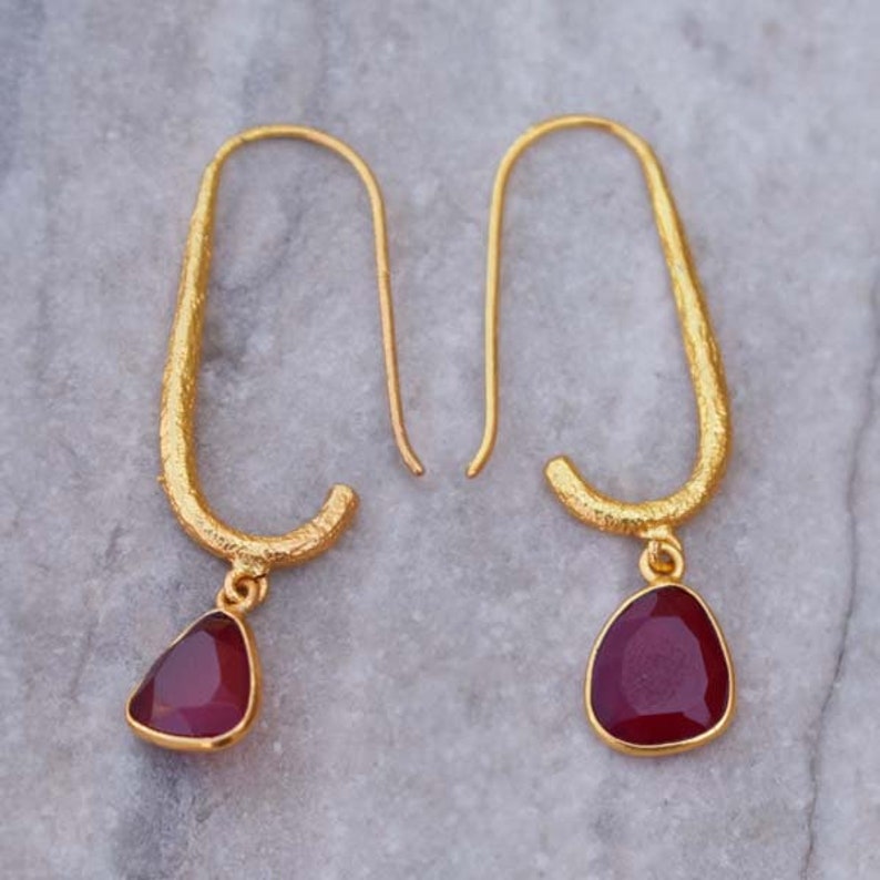 Beautiful Red Onyx Earrings,Onyx Earrings,Mother/'s Day Earrings,Green Onyx Faceted Earrings,Perfect Gift for Girls,Handmade Jewelry Earrings