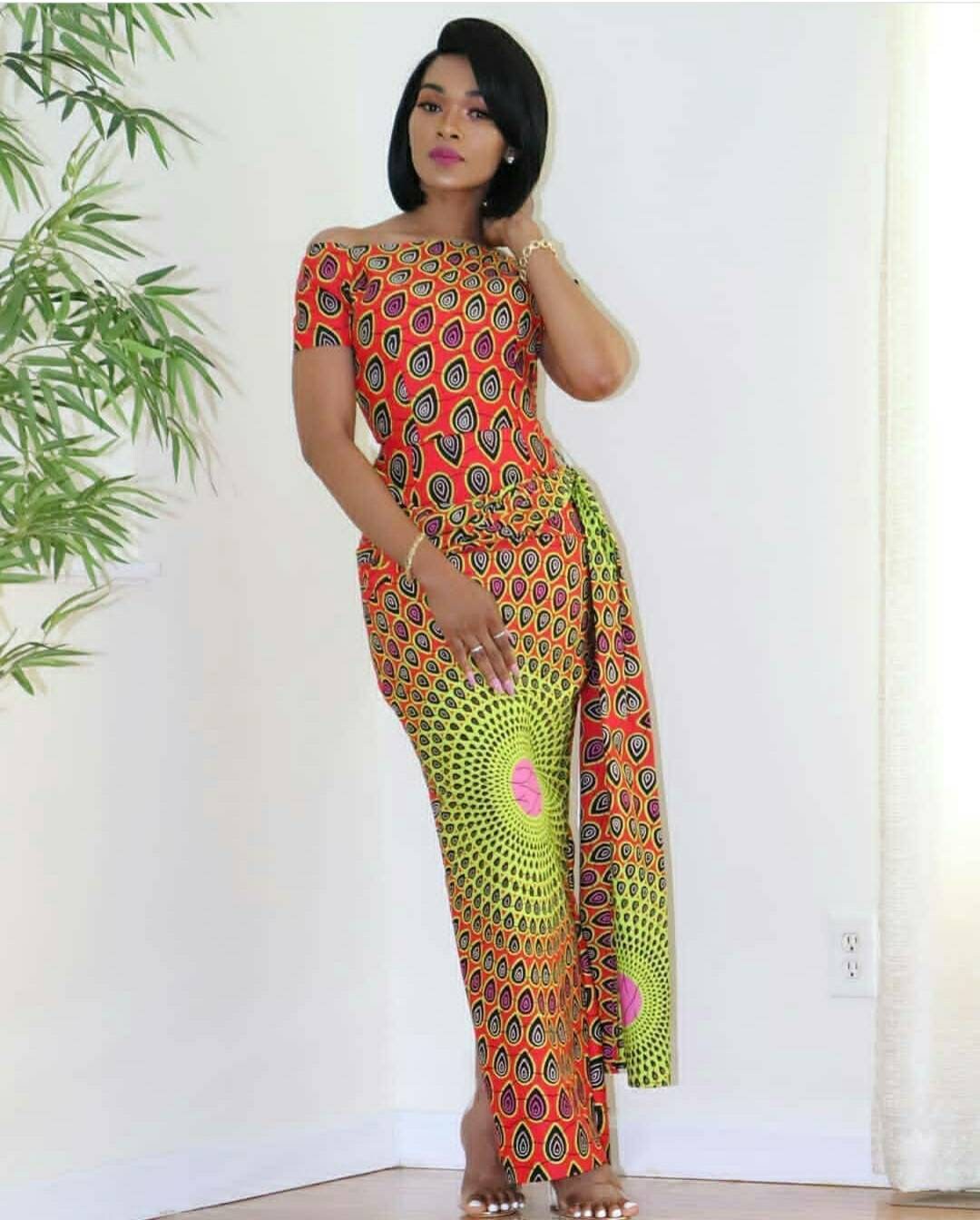 African Print Maxi Dress-african Print Dress-ankara - Etsy