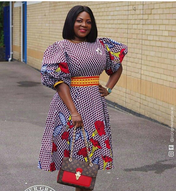 african print pinafore dress