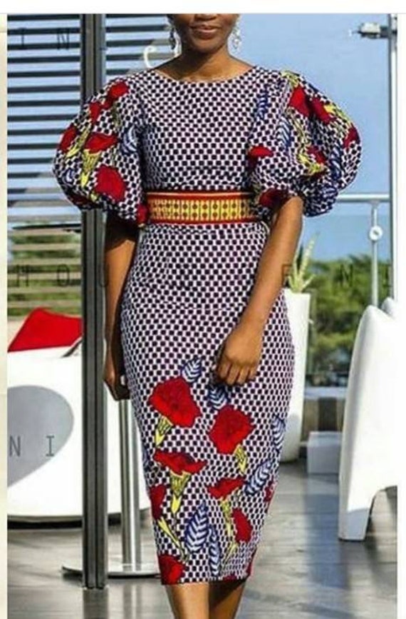 ankara midi dresses