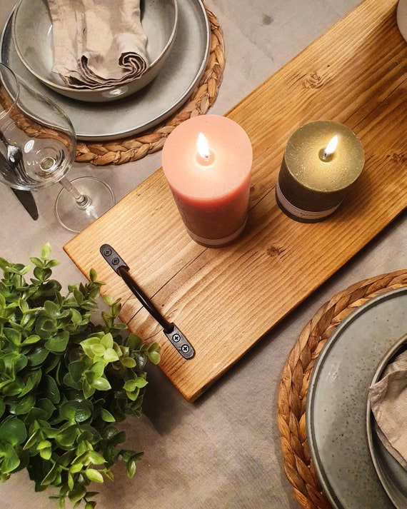 Wooden table sale runner tray