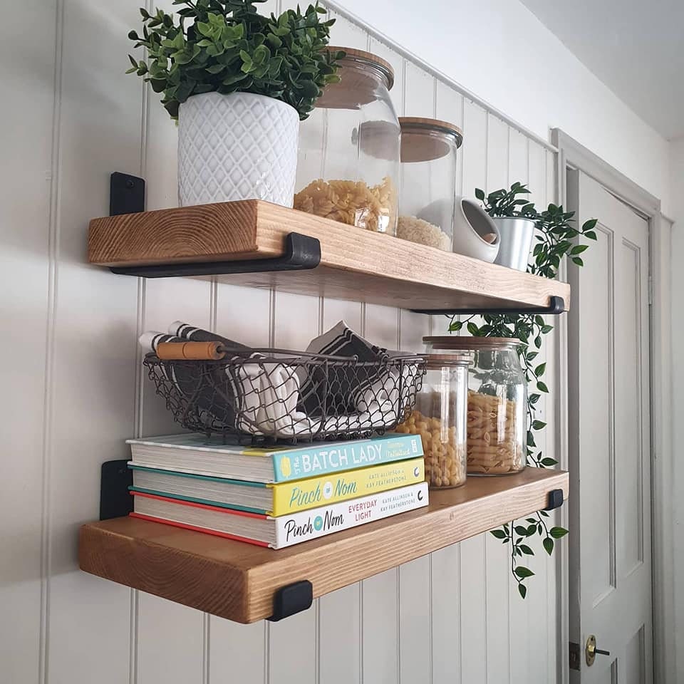 Chunky rustic shelves hand crafted from solid wood & Etsy