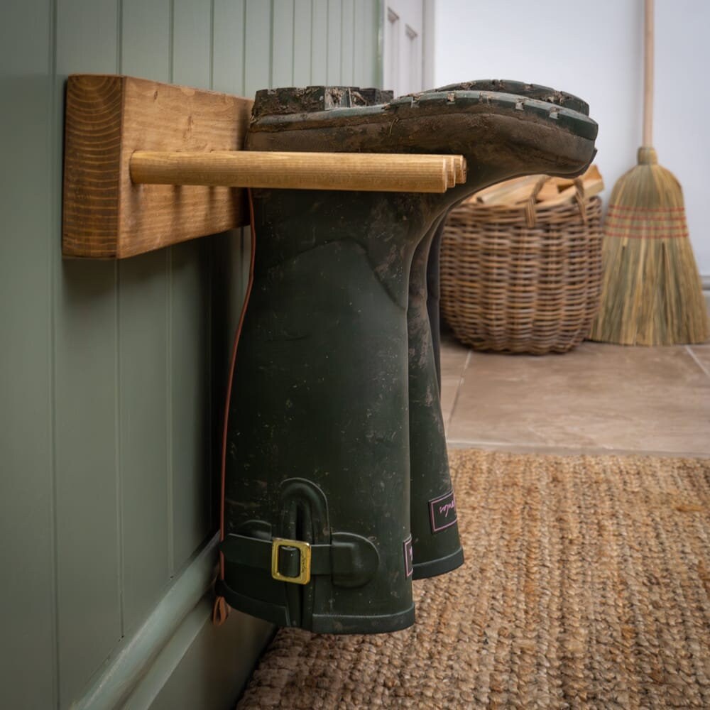 A Timber Boot Rack Wall Mounted Reclaimed Timber Welly Rack/shoe Rack/boot Rack - Etsy UK