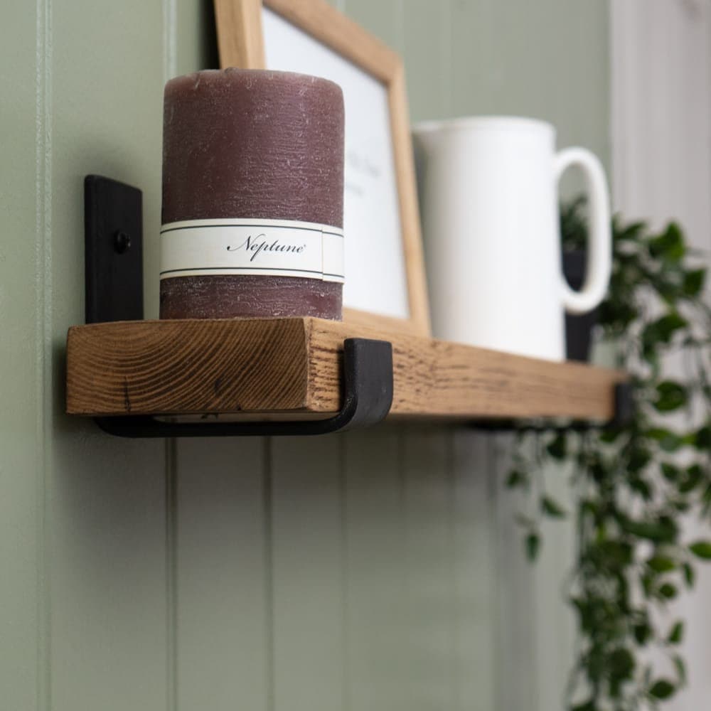 Extra Slim 10cm Depth Shelf Hand Crafted From Solid Pine Timber 3.3cm ...