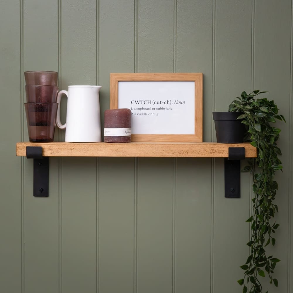 Extra Slim 10cm Depth Shelf Hand Crafted From Solid Reclaimed Pine ...