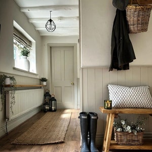 Rustic Reclaimed Wooden Hall Bench/trestle Bench/farmhouse Bench Hand ...