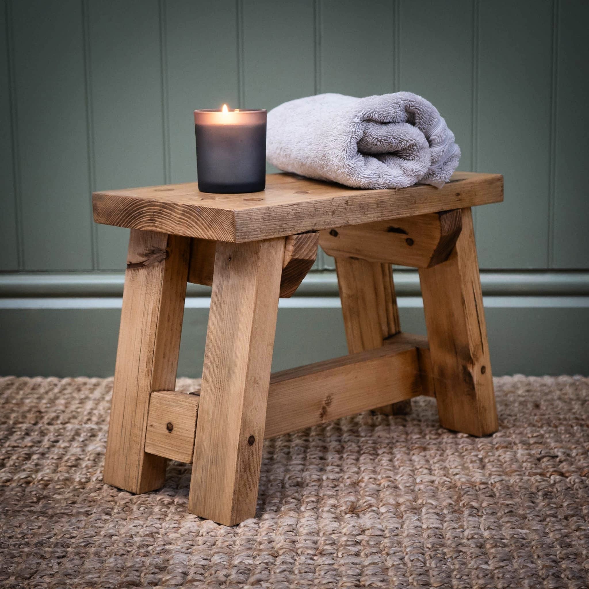 Rustic Reclaimed Wooden Stool Handmade Milking Stool Small Stool Etsy