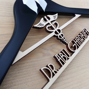 White Coat Hanger, Gift for New Doctor, Medical Student Gift, Christmas Gift for Med Student, 1st White Coat Hanger, First White Coat Gift