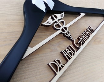 White Coat Hanger, Gift for New Doctor, Medical Student Gift, Christmas Gift for Med Student, 1st White Coat Hanger, First White Coat Gift