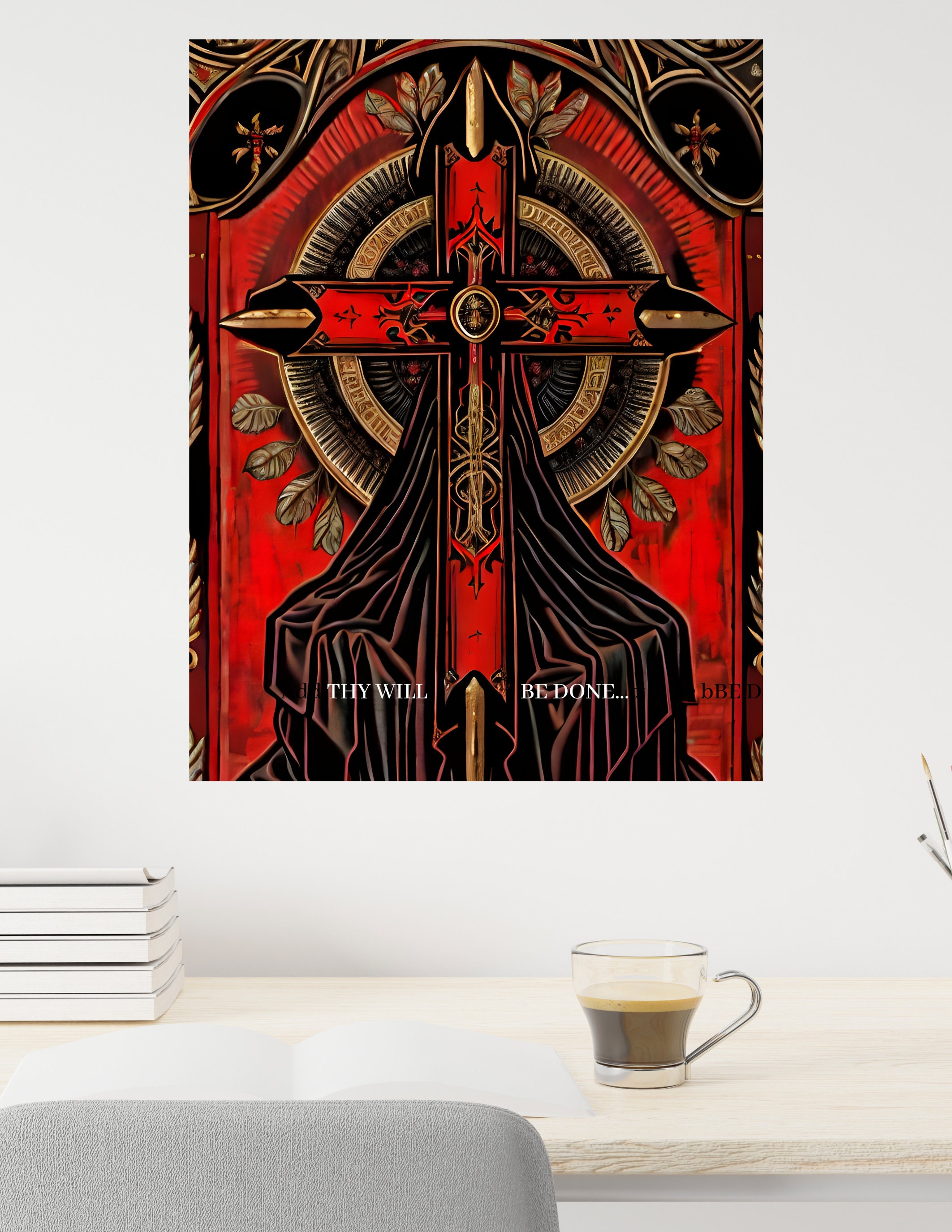 Templar Print Templar Wall Hanging Metaphysical Print Etsy