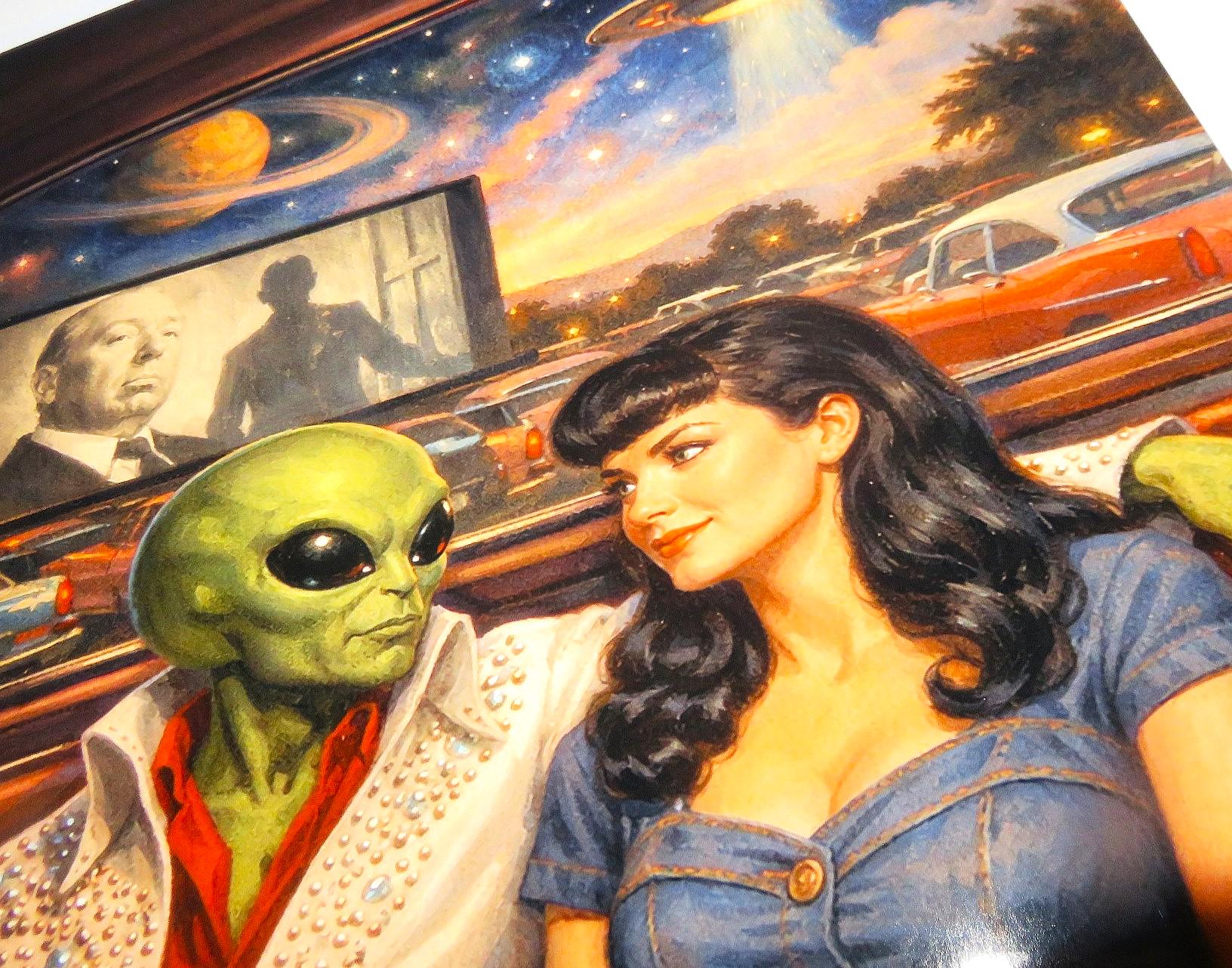 Retro Futuristic Alien Romance Art Print 11x14 - Etsy