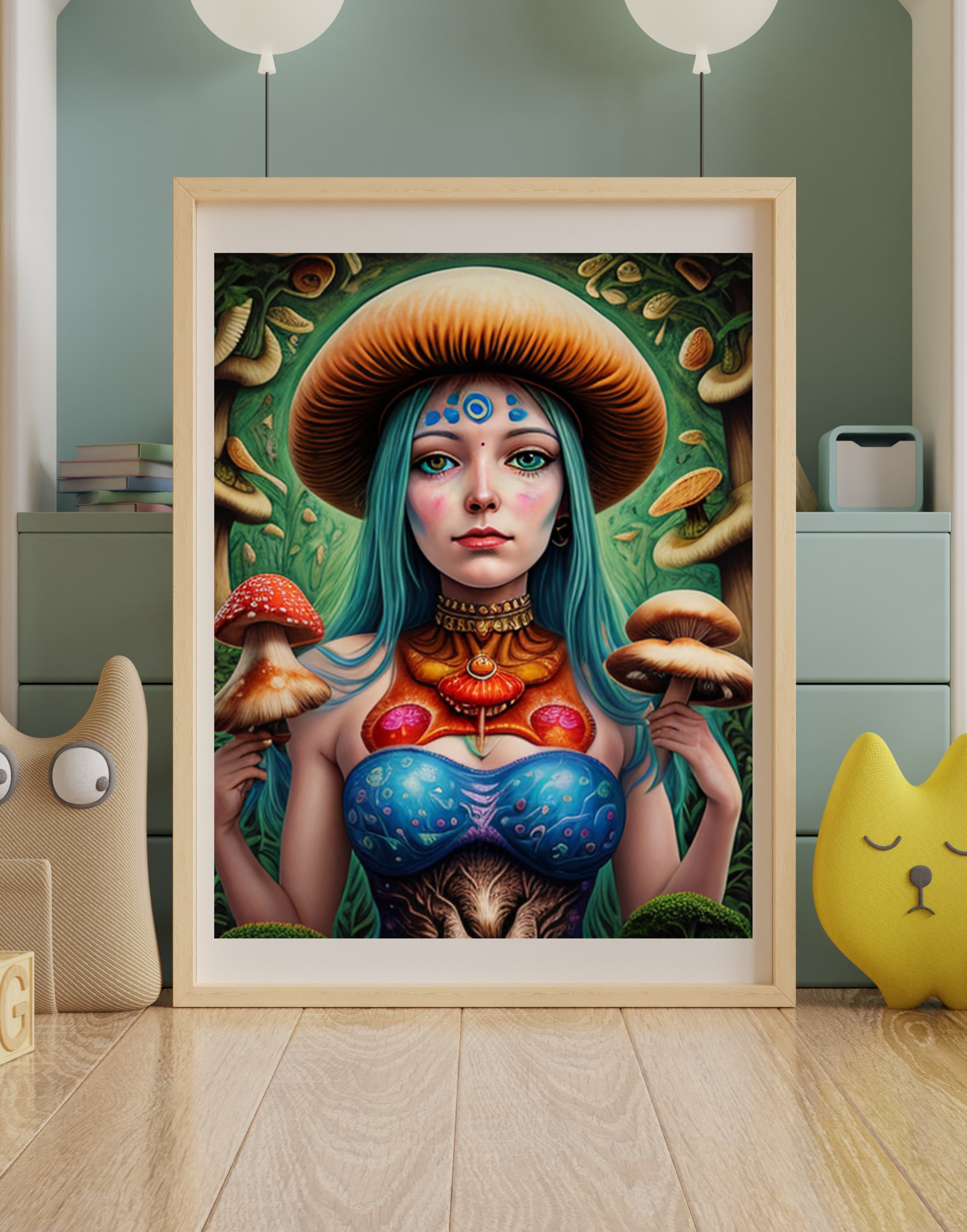 Celtic Mushroom Nymph Pixie Princess Mushroom Princess - Etsy