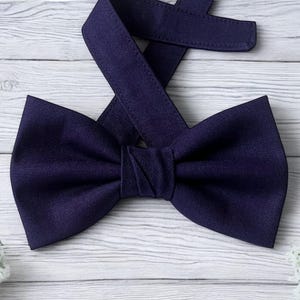 Navy Bow Tie for Boys and Men | Matching Father and Son Bow Tie | Cotton Bow Tie Handmade Australia | Navy Blue Bow Tie Formal Accessories