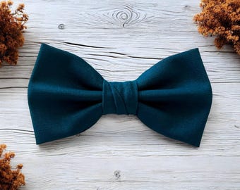 Teal bow tie men, Teal bow tie kids, Mens bow tie teal, pageboy bow tie boys, pre tied bow tie for wedding, groomsmen bow tie suspenders men