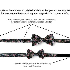 Jewel tone wedding bow ties groomsmen, bow ties to match jewel tone bridesmaid dresses, jewel tone bow ties men, groomsmen bow ties pre tied image 2