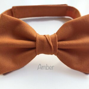 Jewel tone wedding bow ties groomsmen, bow ties to match jewel tone bridesmaid dresses, jewel tone bow ties men, groomsmen bow ties pre tied Amber