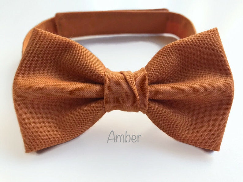Jewel tone wedding bow ties groomsmen, bow ties to match jewel tone bridesmaid dresses, jewel tone bow ties men, groomsmen bow ties pre tied Amber