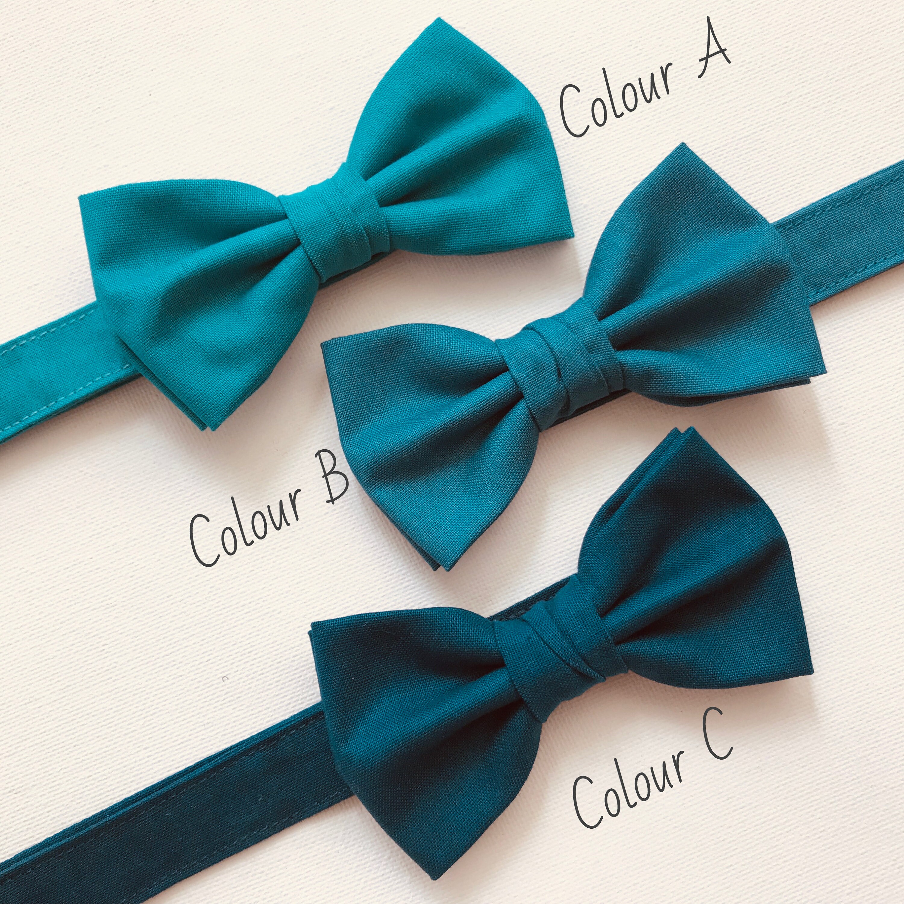 Teal Bow Tie Sizes From Baby to Adult Toddler Bow Tie Teal Etsy Australia