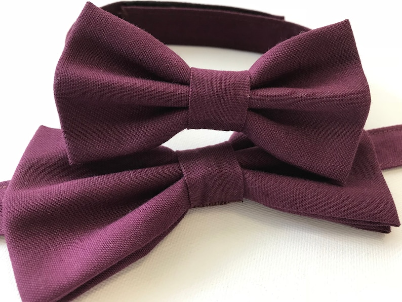 Adult Bow Tie Black Maroon Navy Sky Blue Pink Dark Green Gold Silver Grey White