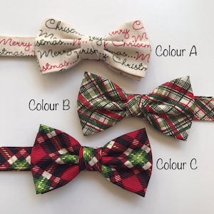 Christmas bow tie and suspenders, dapper Christmas outfit, outfit for Santa photos, Christmas party bow tie braces set, bow tie Santa pics