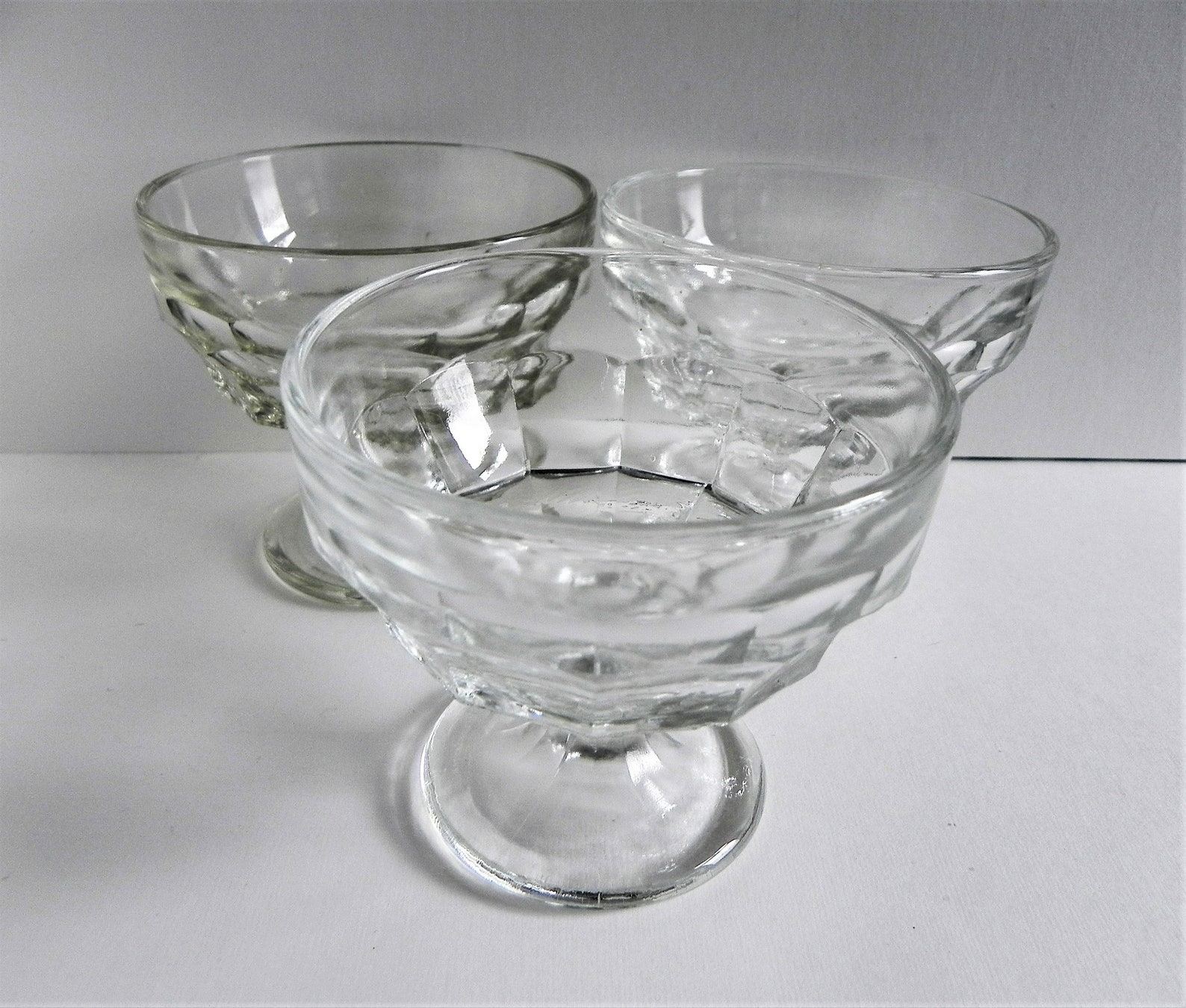 Vintage Ice cream Sundae Glasses. A Set of Five 1950's Etsy