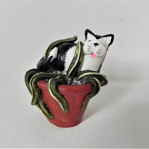 Collectable Colourbox Peter Fagan Cat In A Plant Pot.