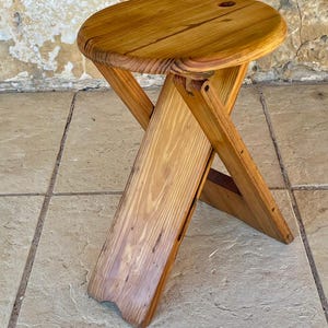 Mid Century, Vintage, Folding Stool, circa 1970s