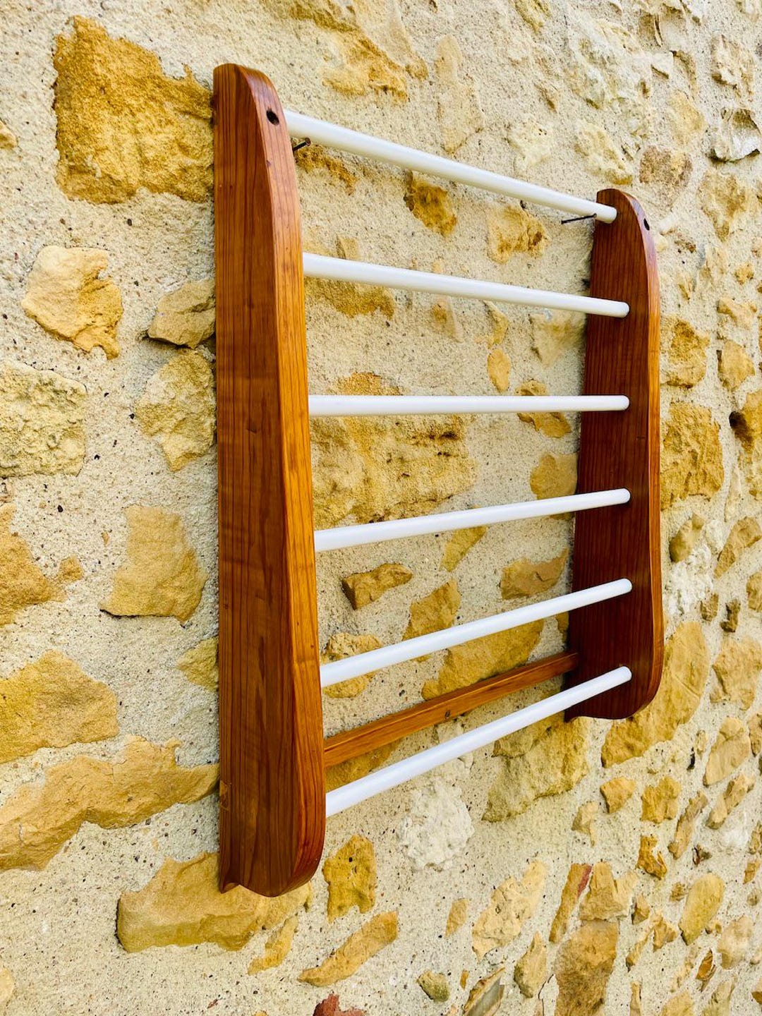 Vintage, Oak, Wall Mount Rack, Circa 1970s - Etsy