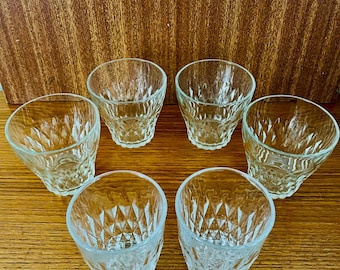 IKEA Floral Clear Glasses, Set of 4, Made in France