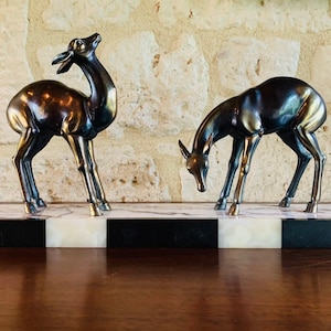 Art Déco, Vintage, Escultura de Veado Circa 1940&#39;s