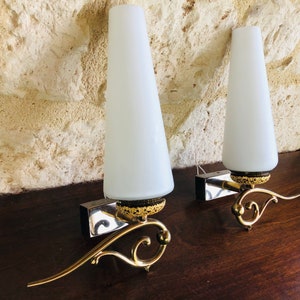 Mid Century, Vintage, Wandleuchten, 2er Set, circa 1960er Jahre