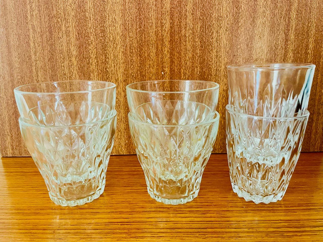 diamond cut wine glasses Diamond Glasses – Jollity & Co main image 1