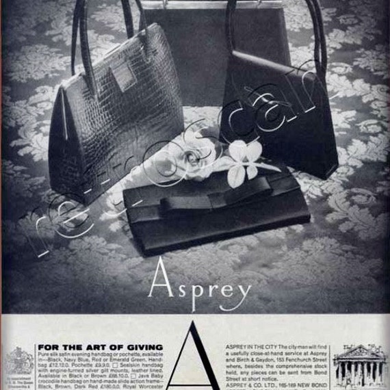 Very Rare Vintage 1964 Asprey of London Handbag in Crocodile Leather Etsy