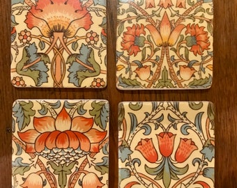 Set of 8 3dRose cst_49279_4 Miami Beach Art Deco in Neon Ceramic Tile Coasters Set of 8 3dRose cst_49279_4 Miami Beach Art Deco in Neon Ceramic Tile Coasters