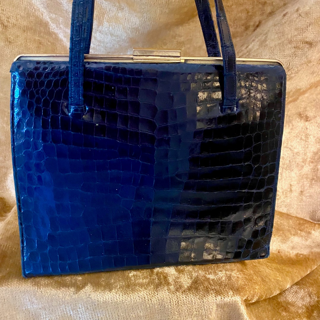 Very Rare Vintage 1964 Asprey of London Handbag in Crocodile Leather Etsy UK