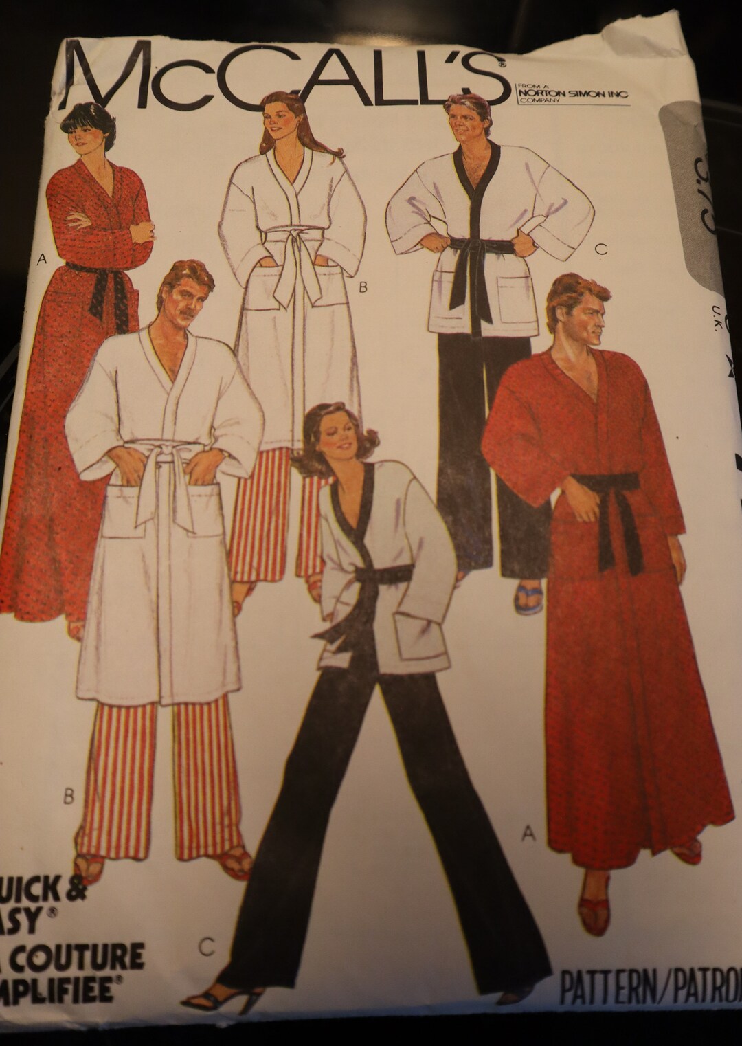Sewing Pattern for Everyone, Mccalls 7729 Robe Jacket and Pants - Etsy