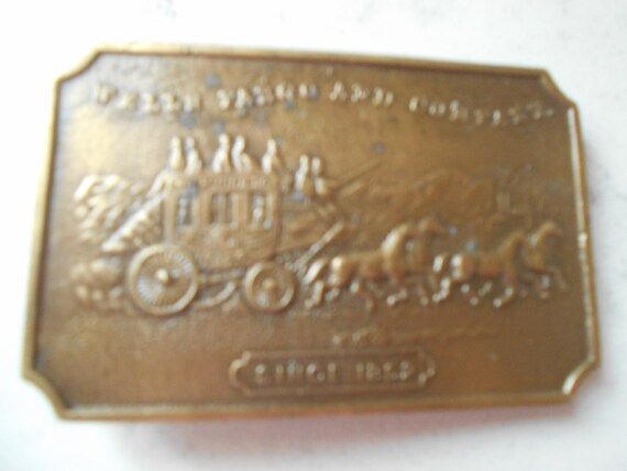 wells fargo belt buckle 1852