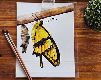 Swallowtail Butterfly art | Digital Download | insect painting